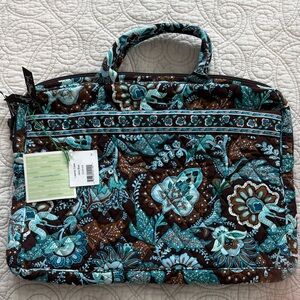 Vera Bradley Java Blue Quilted Laptop Bag